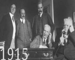 In the year 1915, the estate was on the line for t In the year 1915, the estate was on the line for the first-ever transcontinental call in the United States. It was also the location for private meeti